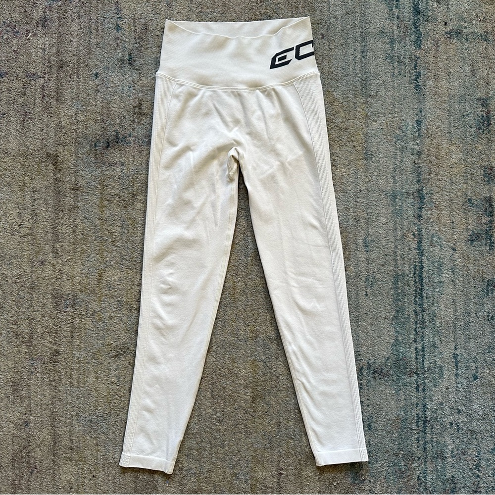 ECHT Apparel Arise Scrunch Leggings Size M White